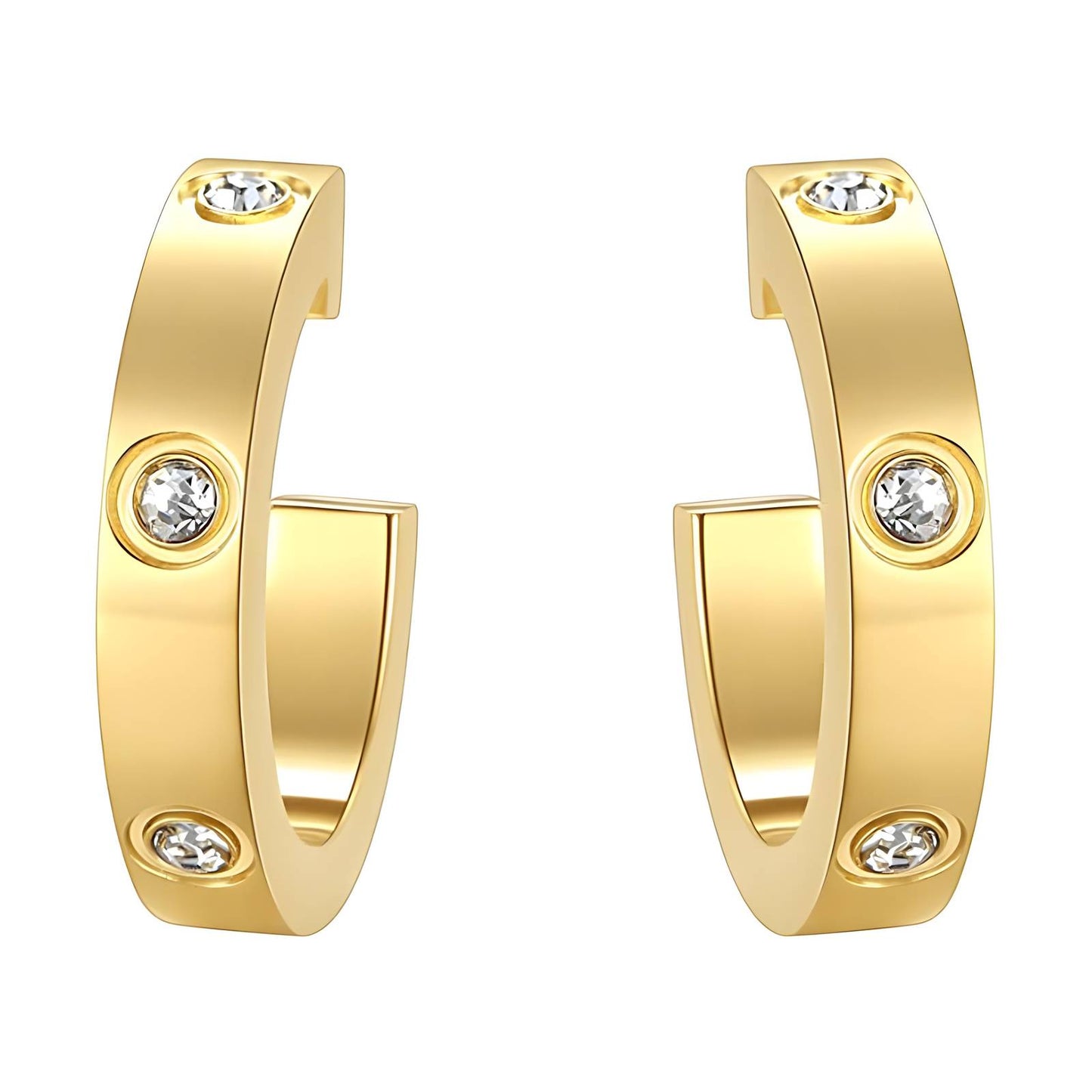 Allure - 18K Gold Plated Stainless Steel Earrings