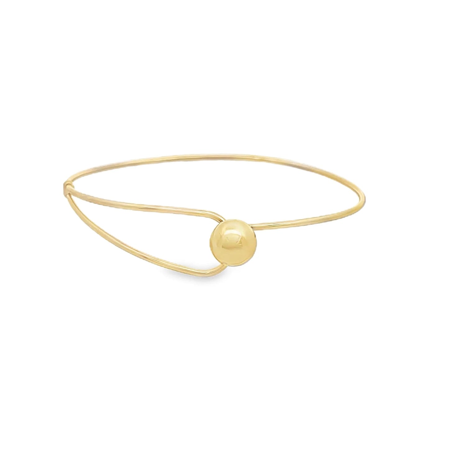 Bead Bangle Bracelet / 18k Gold Filled