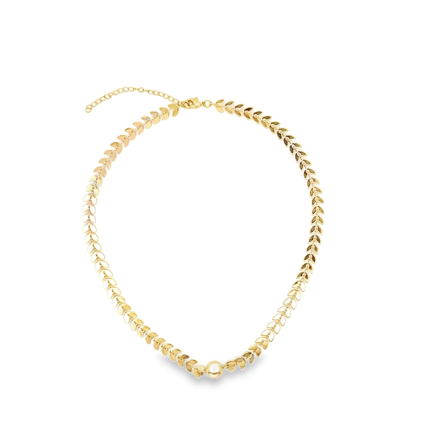 Olive Leaves Choker - 18k Gold Filled